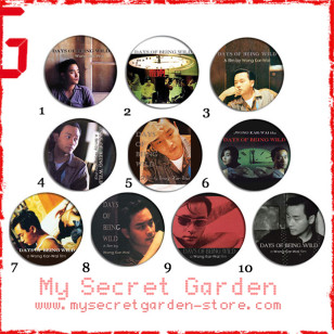 Leslie Cheung 張國榮 - Days Of Being Wild / Happy Together Pinback Button Badge Set 1a or 1b( or Hair Ties / 4.4 cm Badge / Magnet / Keychain Set )